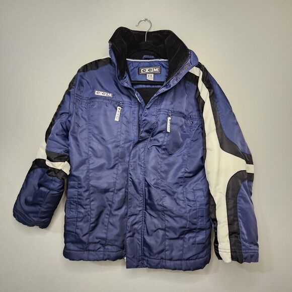 CCM 4513 Junior Century Hockey Jacket Navy Black White in size Medium - Picture 1 of 9